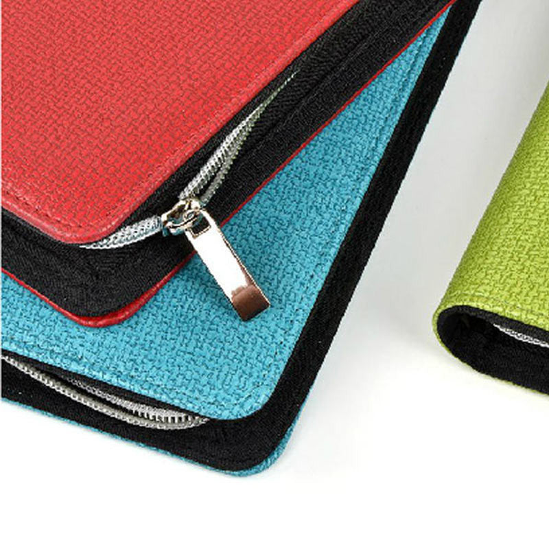 High-level Business office A5 zipper faux leather notebook travel